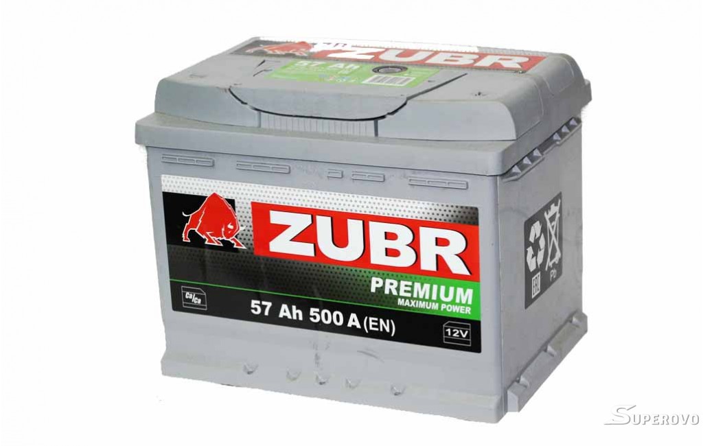 Купить аккумулятор автомобильный Zubr Premium (57А/ч) в Березе